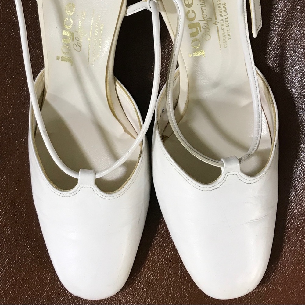 Vintage 1960s Joyce California White Sandals